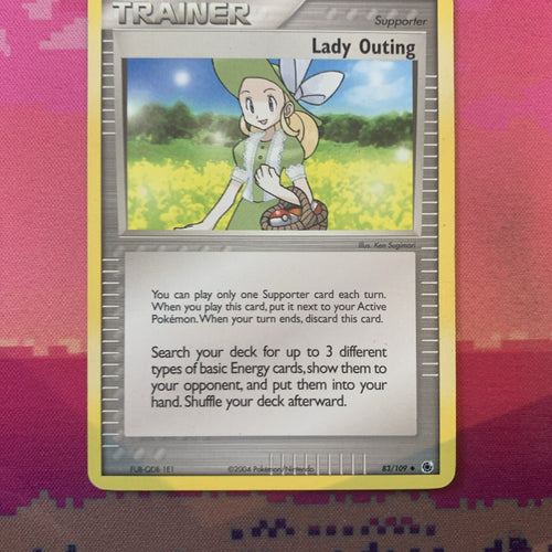 Pokemon Card Lady Outing EX Ruby Sapphire Uncommon 83/109 Near Mint
