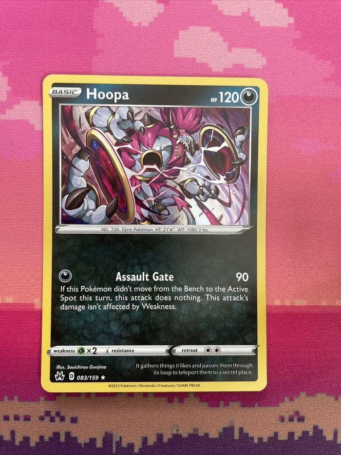 Pokemon Card Hoopa Crown Zenith Holo Rare 083/159 Near Mint