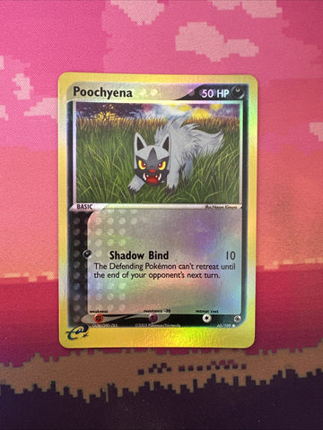 Pokemon Card Poochyena EX Ruby Sapphire Reverse Holo 65/109 Near Mint