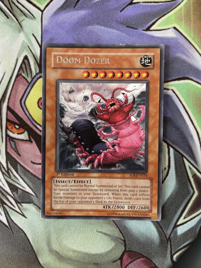 SOI-EN024 Doom Dozer Rare 1st Edition Light Play YuGiOh Card