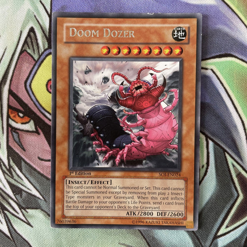 SOI-EN024 Doom Dozer Rare 1st Edition Light Play YuGiOh Card