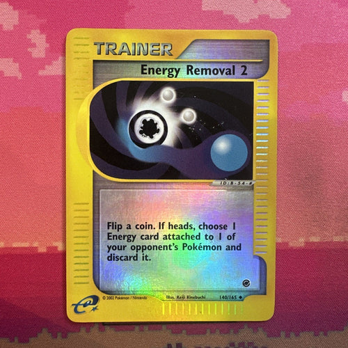 Pokemon Card Energy Removal 2 Expedition Reverse Holo 140/165 Light Play