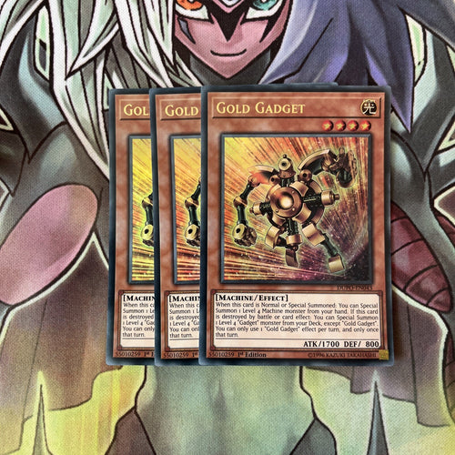 DUPO-EN043 x3 Gold Gadget Ultra Rare Excellent Condition Yugioh