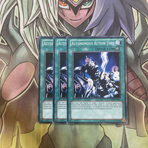 BP01-EN073 x3 Autonomous Action Unit Common Excellent Condition Yugioh