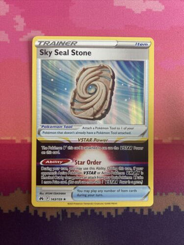 Pokemon Card Sky Seal Stone Crown Zenith Holo Rare 143/159 Near Mint