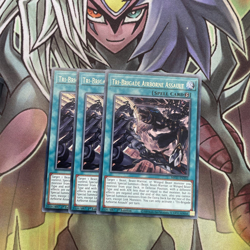 MP21-EN202 x3 Tri-Brigade Airborne Assault Rare Excellent Conditon Yugioh