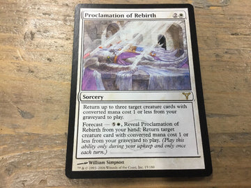 Proclamation of Rebirth - Dissension Excellent Magic MTG