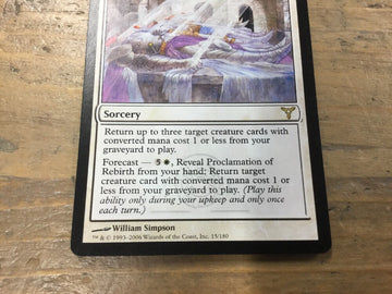 Proclamation of Rebirth - Dissension Excellent Magic MTG (back)