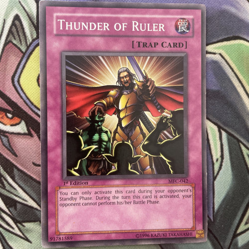 MFC-042 Thunder Of Ruler Common 1st Edition NM Yugioh Card