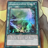 SESL-EN011 Adamancipator Signs Super Rare 1st Edition Yugioh Card Near Mint NM