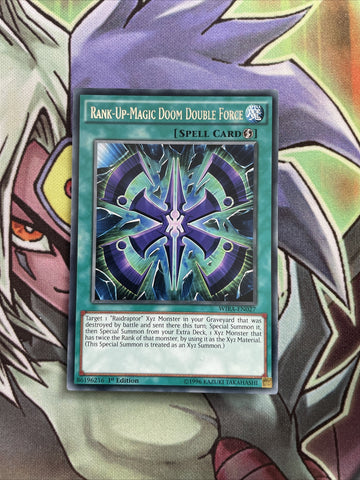 WIRA-EN027 Rank-Up-Magic Doom Double Force Rare 1st Edition NM Yugioh Card