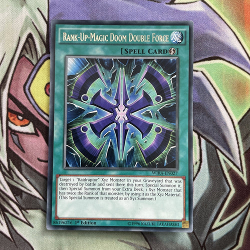 WIRA-EN027 Rank-Up-Magic Doom Double Force Rare 1st Edition NM Yugioh Card