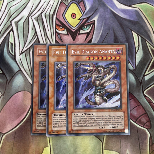 PP02-EN017 x3 Evil Dragon Ananta Secret Rare Excellent Condition Yugioh