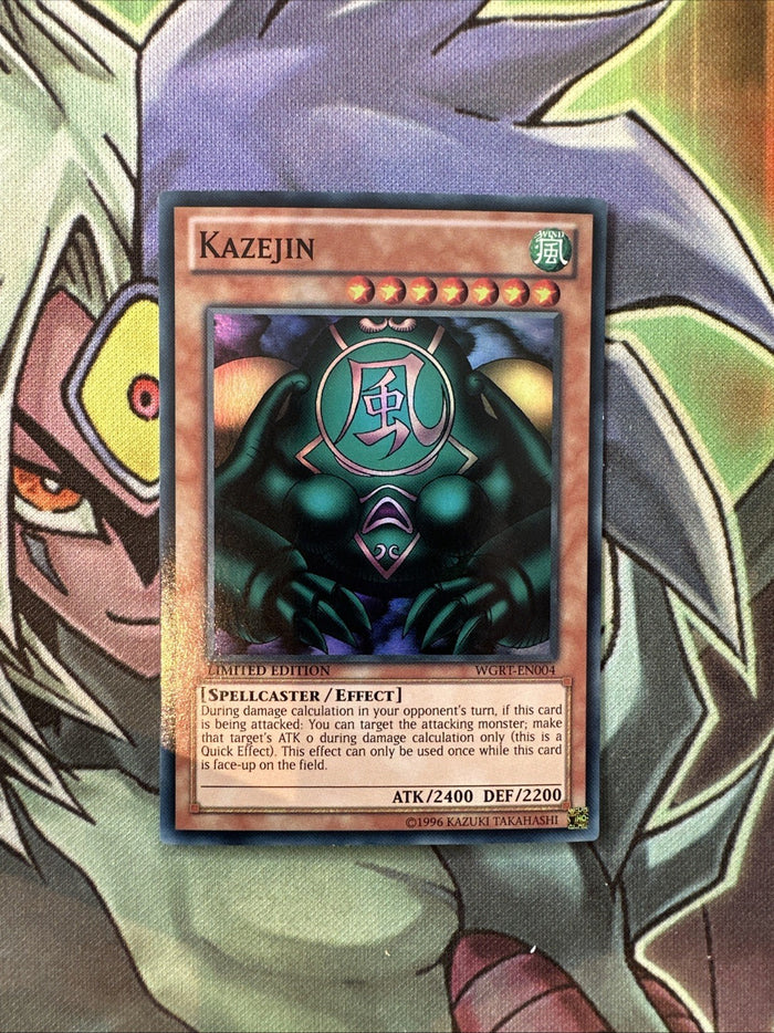 WGRT-EN004 Kazejin Super Rare Limited Edition NM Yugioh Card