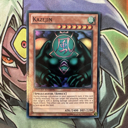 WGRT-EN004 Kazejin Super Rare Limited Edition NM Yugioh Card