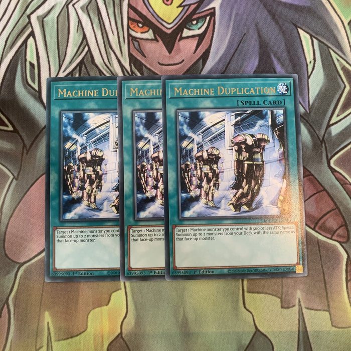 MAGO-EN140 x3 Machine Duplication Rare Excellent Condition Yugioh