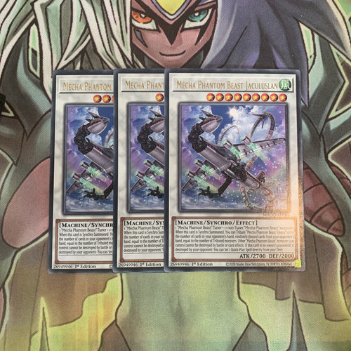 MAGO-EN066 x3 Mecha Phantom Beast Jaculuslan Rare Excellent Condition Yugioh
