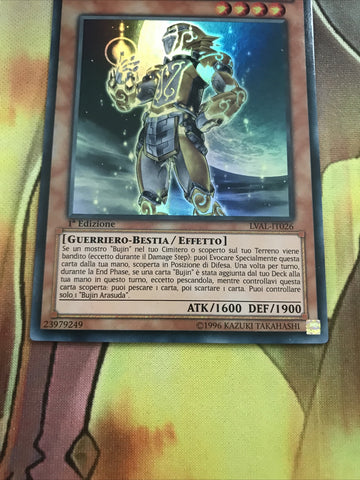 LVAL-EN026 Yugioh Card! Bujin Arasuda Ultra Rare 1st Edition (back)