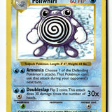 Pokemon Card Poliwhirl Unlimited LP Base Set (Shadowless) 038/102