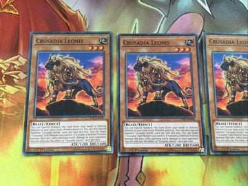 CYHO-EN008 3x Crusadia Leonis 1st Edition | Common | YuGiOh (back)