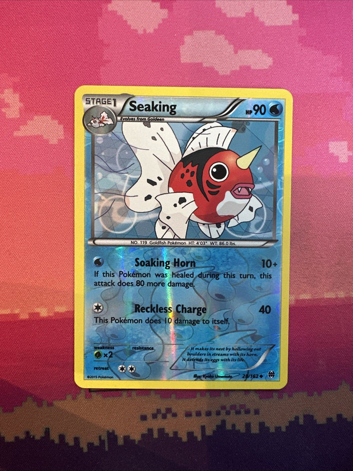 Pokemon Card Seaking Breakthrough Reverse Holo Uncommon 28/162 Near Mint