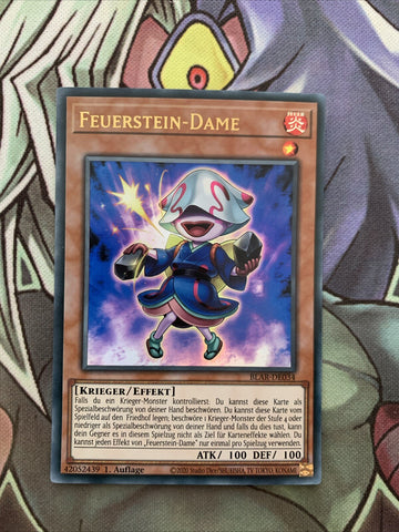 BLAR-EN034 Fire Flint Lady Ultra Rare GERMAN 1st Edition NM Yugioh Card