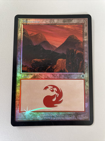 Mountain FOIL Invasion - Mod Play Magic MTG