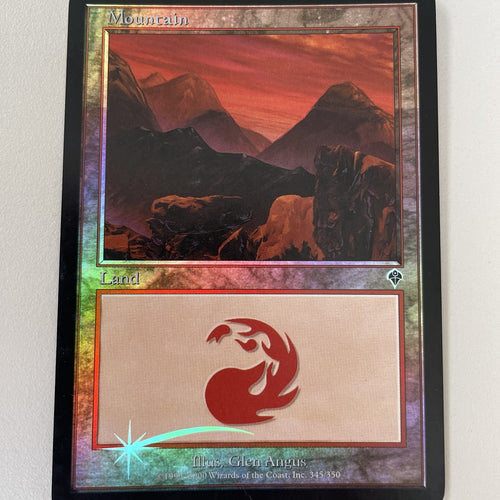 Mountain FOIL Invasion - Mod Play Magic MTG