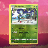 Pokemon Card Araquanid Fusion Strike Reverse Holo Rare 020/264 MISCUT Near Mint