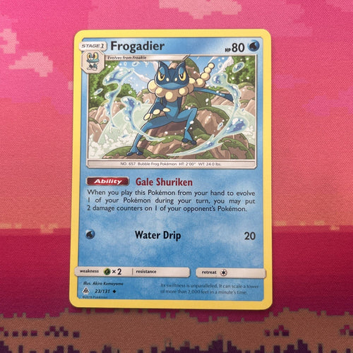 Pokemon Card Frogadier Forbidden Light 23/131 Near Mint