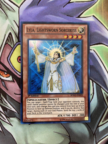 BPW2-EN022 Lyla, Lightsworn Sorceress Super Rare 1st Edition NM Yugioh Card