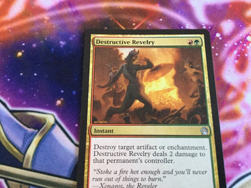 Destructive Revelry - Theros Excellent Magic MTG (back)