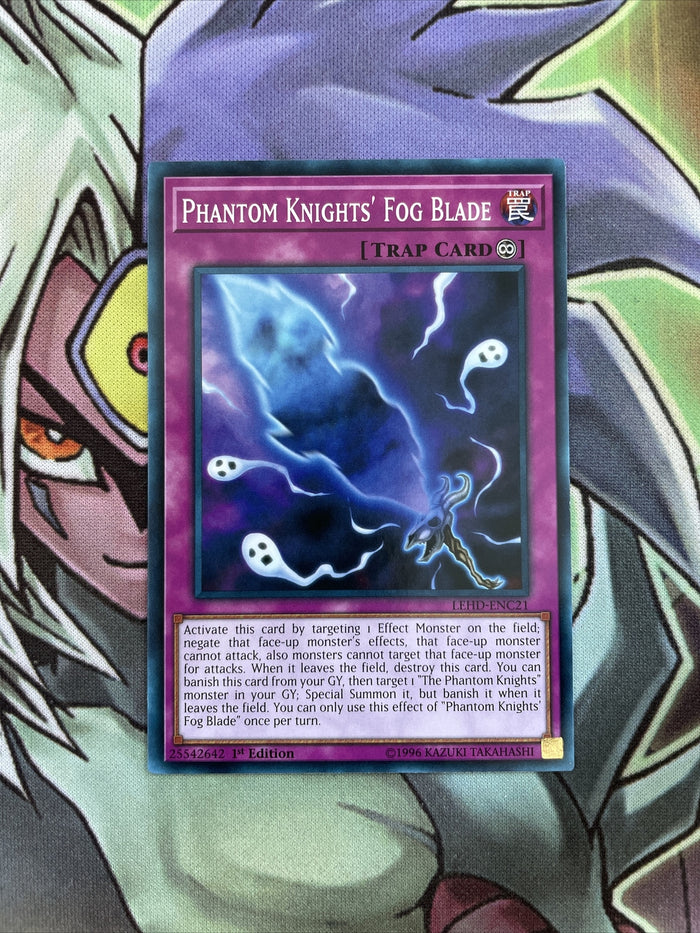 LEHD-ENC21 Phantom Knights' Fog Blade Common 1st Edition Yugioh Card NM