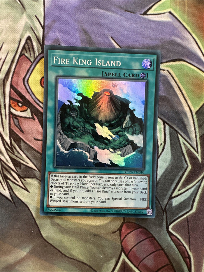OP25-EN010 Fire King Island Super Rare Unlimited Edition NM Yugioh Card