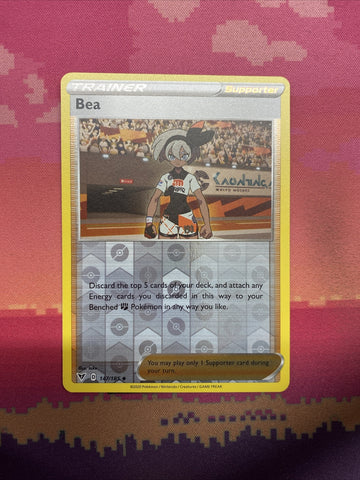 Pokemon Card Bea Vivid Voltage Reverse Holo 147/185 NM