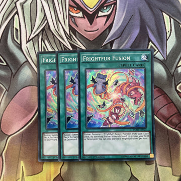 FUEN-EN025 x3 Frightfur Fusion Super Rare Excellent Condition Yugioh