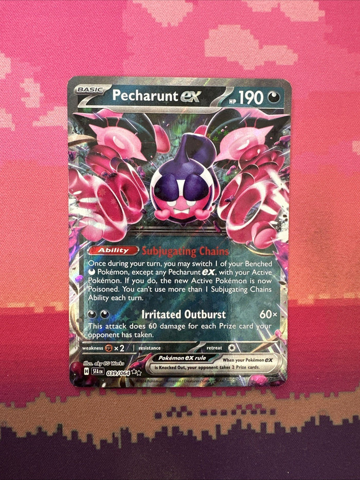 Pokemon Card Pecharunt ex 039/064 Double Rare Shrouded Fable Near Mint