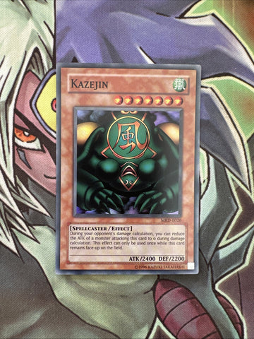 MRD-E026 Kazejin Super Rare Unlimited Edition NM Yugioh Card
