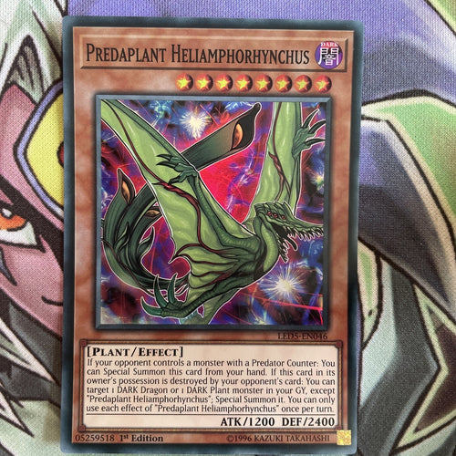 LED5-EN046 Predaplant Heliamphorhynchus Super Rare 1st Edition NM Yugioh Card