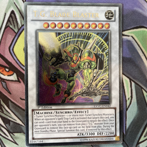 EXVC-EN042 T.G. Blader Blaster Ultimate Rare 1st Edition NM Yugioh Card