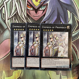 AP05-EN020 x3 Empress of Prophecy Common Excellent Condition Yugioh