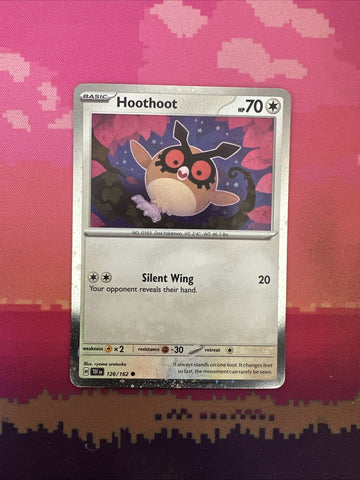 Pokemon Card Hoothoot Temporal Forces Cosmo Holo 126/162 NM