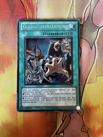 EXVC-EN087 Gladiator Taming - Secret Rare - 1st Edition - YuGiOh! LP GERMAN