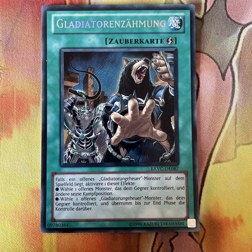 EXVC-EN087 Gladiator Taming - Secret Rare - 1st Edition - YuGiOh! LP GERMAN
