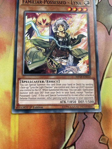 MACR-EN037 Yu-Gi-Oh Familiar-Possessed - Lyna 1st Edition Near Mint Yugioh Card (back)