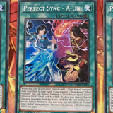 PHRA-EN058 3 x Perfect Sync - A-Un Super Rare 1st Edition YuGiOh NEW