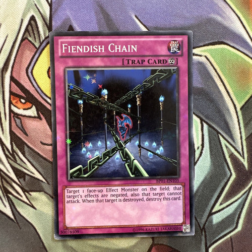 BP01-EN105 Fiendish Chain Starfoil Rare Unlimited Edition NM Yugioh Card