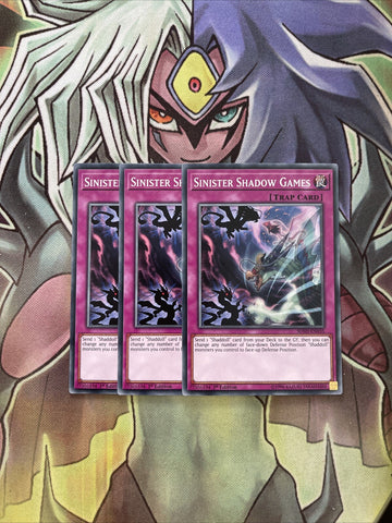 SDSH-EN035 x3 Sinister Shadow Games Common Excellent Condition Yugioh