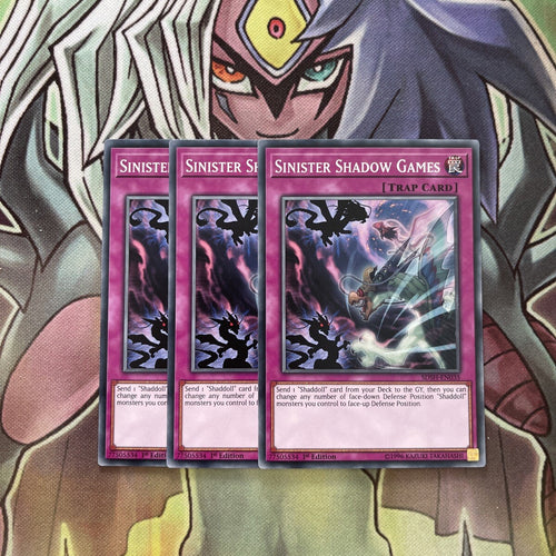 SDSH-EN035 x3 Sinister Shadow Games Common Excellent Condition Yugioh
