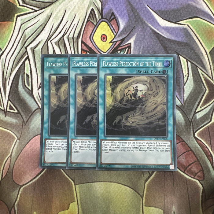 OP17-EN008 x3 Flawless Perfection Of The Tenyi Super Rare Excellent Yugioh